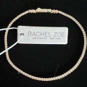 Rachel Zoe Los Angeles New York Dainty Sterling 925 Gold Tennis Bracelet